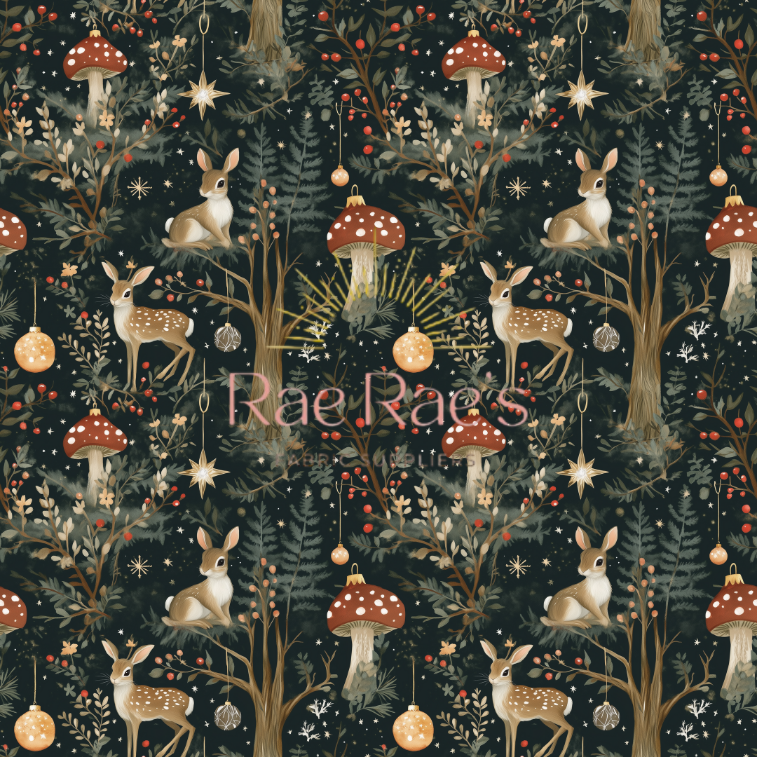 Whimsical winter forest