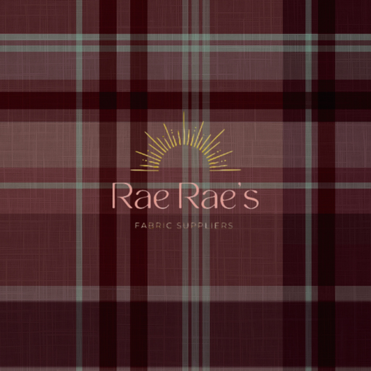 Burgandy plaid