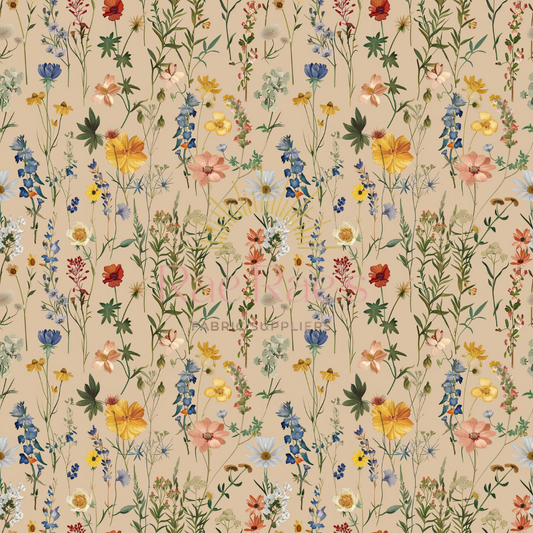 Beige floral