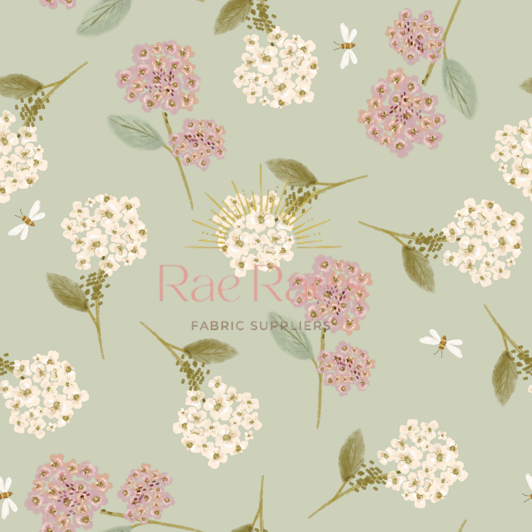 Ditsy Hydrangea Sage