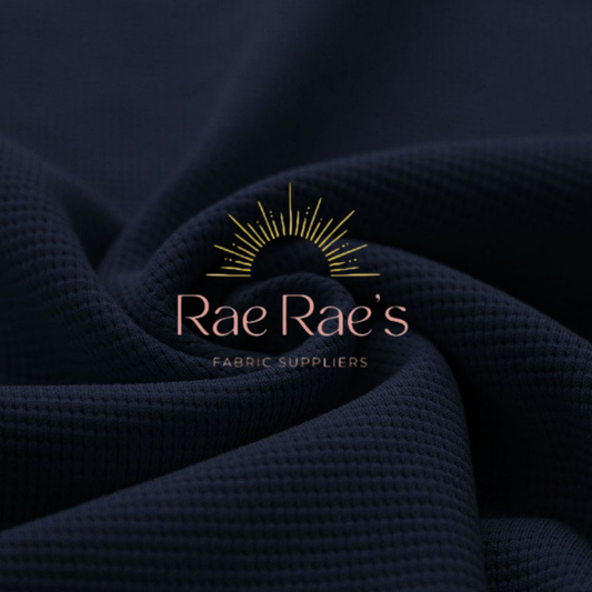 Waffle Knit Jersey - Navy