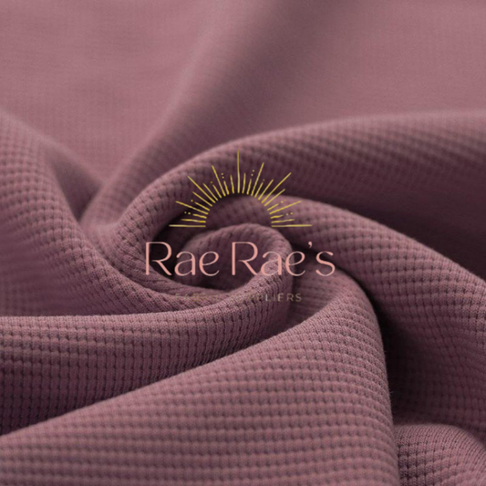 Waffle Knit Jersey - Mauve
