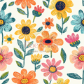 Sketchy flowers