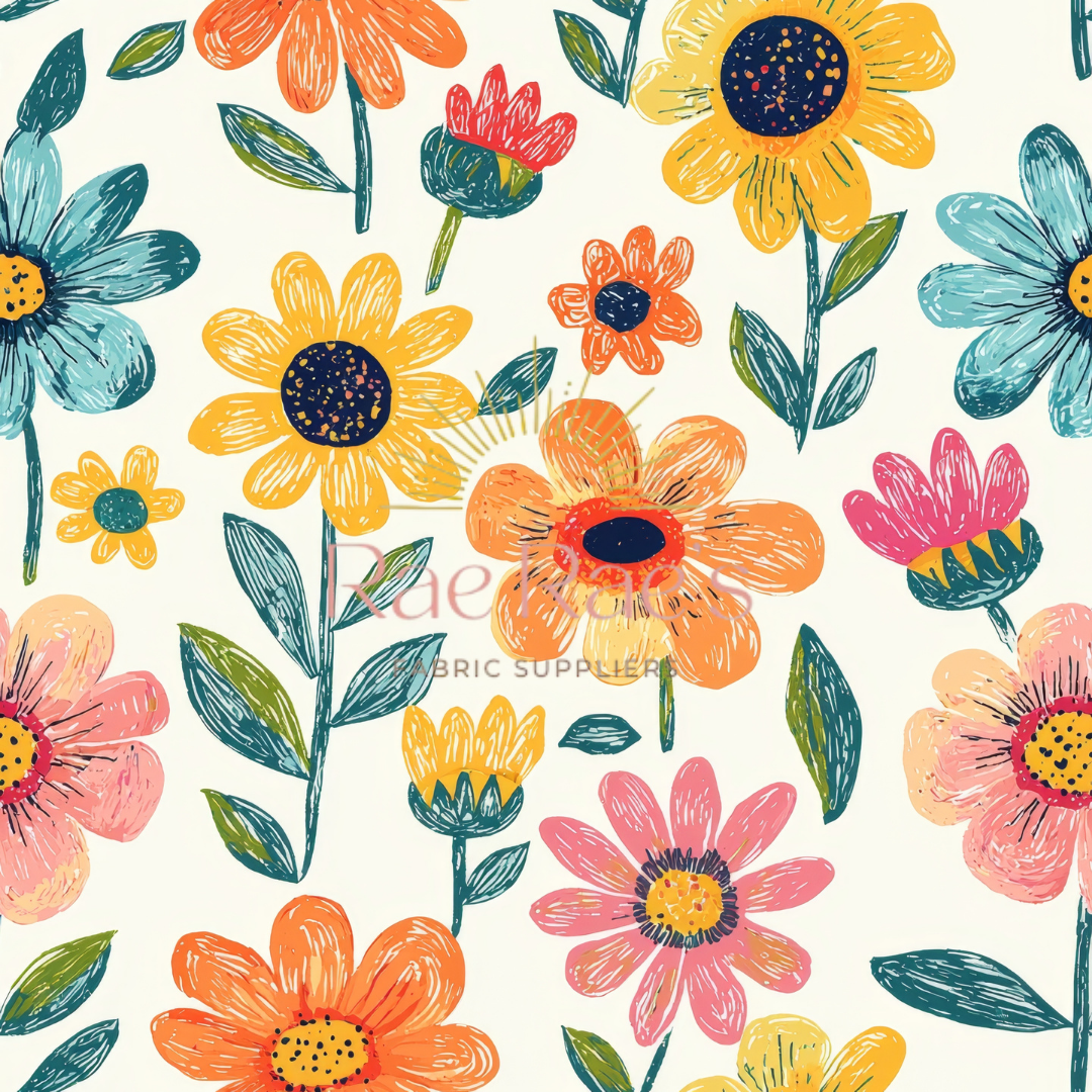 Sketchy flowers