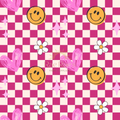 Heart and daisy check