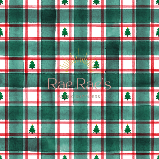 Gingham Christmas Trees