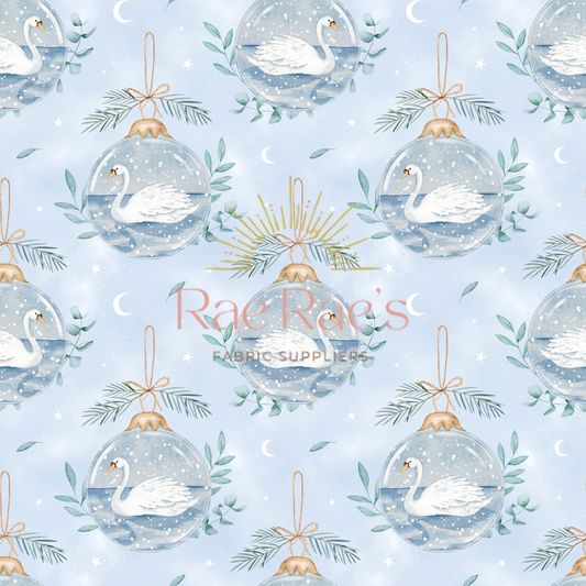 Snowy swans - Dusky  - Exclusive colourway