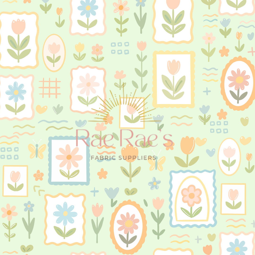 Spring stamps - Green
