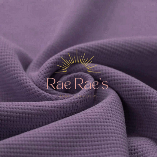 Waffle Knit Jersey - Dusty Purple