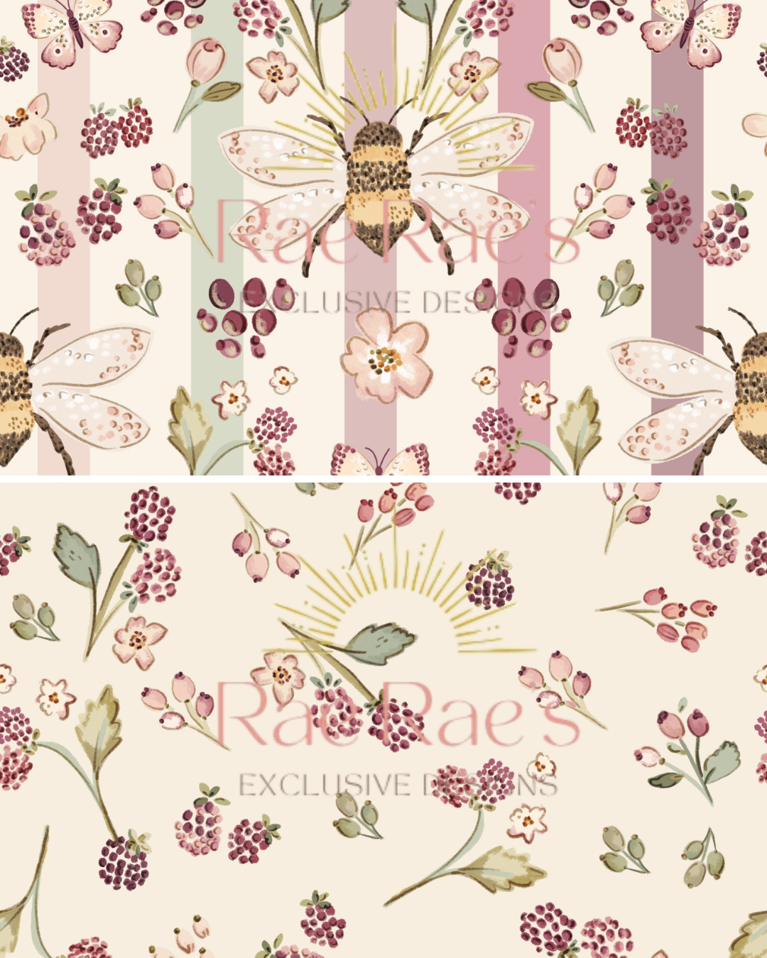 Mini Capsule Bramble Bee Sprig