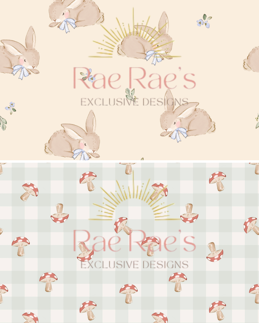 Mini Capsule Bluebell Bunnies Gingham