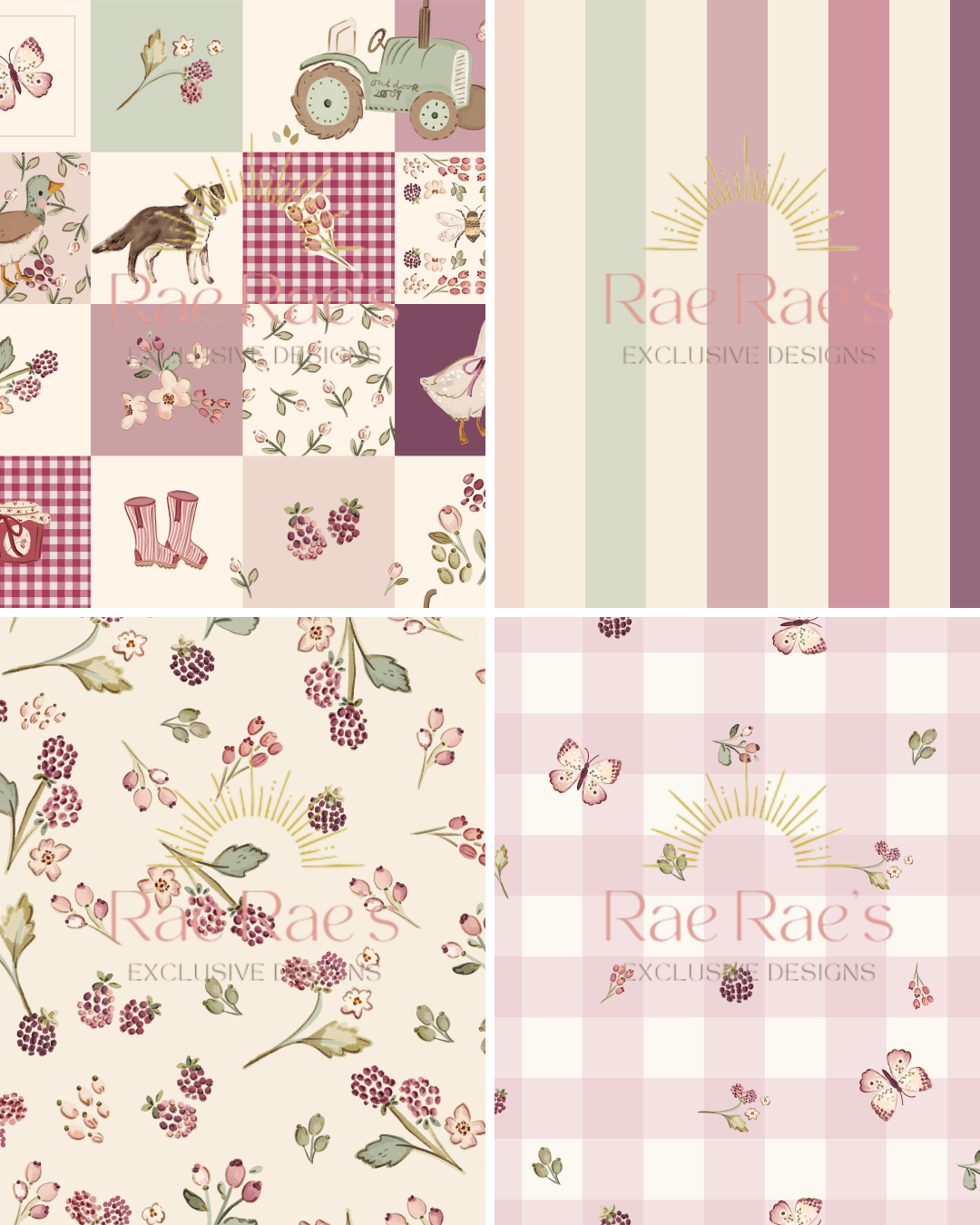 Capsule Bramble Patch Butterfly Sprig Stripe