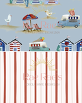 Mini Capsule Beach Hut Red Stripe