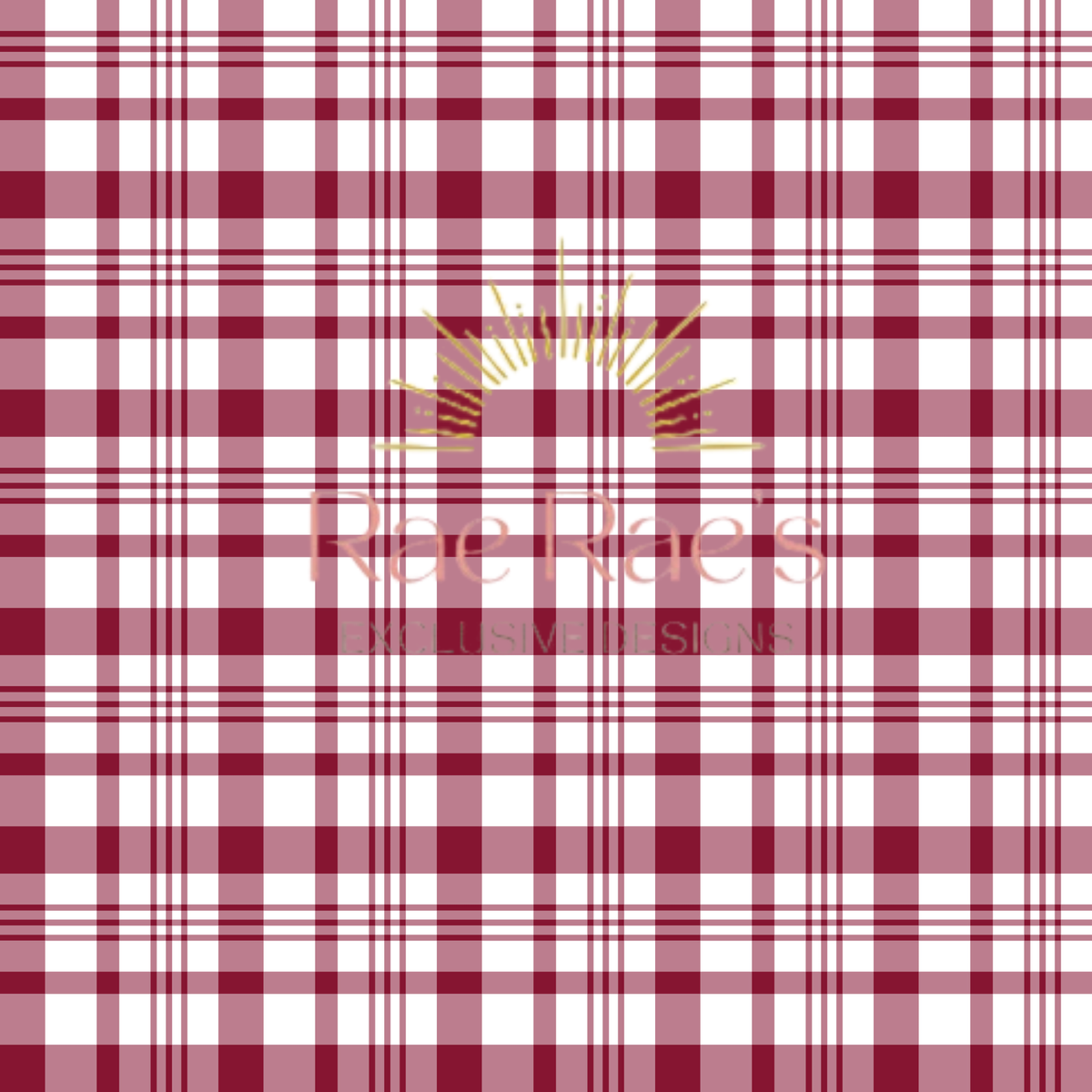 Plaid Burgundy 7