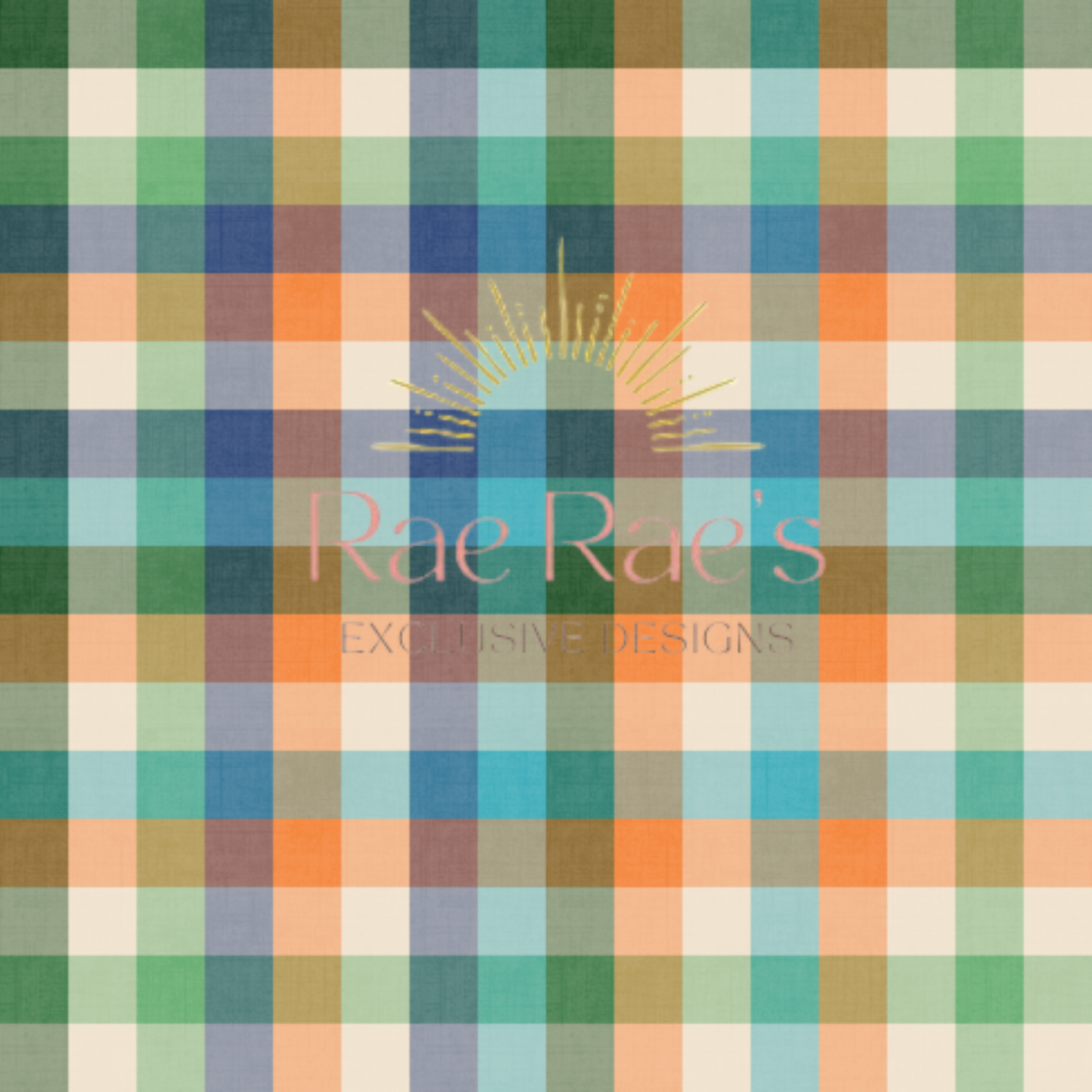 Spring plaid blue