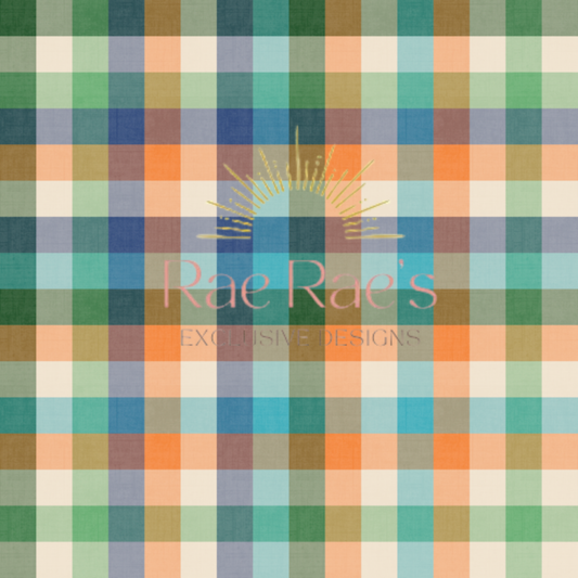 Spring plaid blue