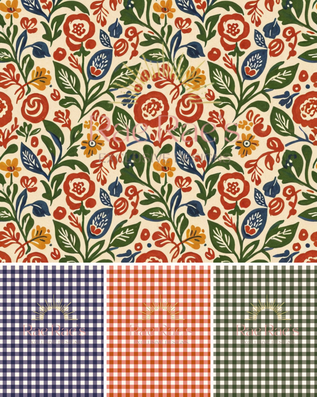 Capsule Gingham Roses