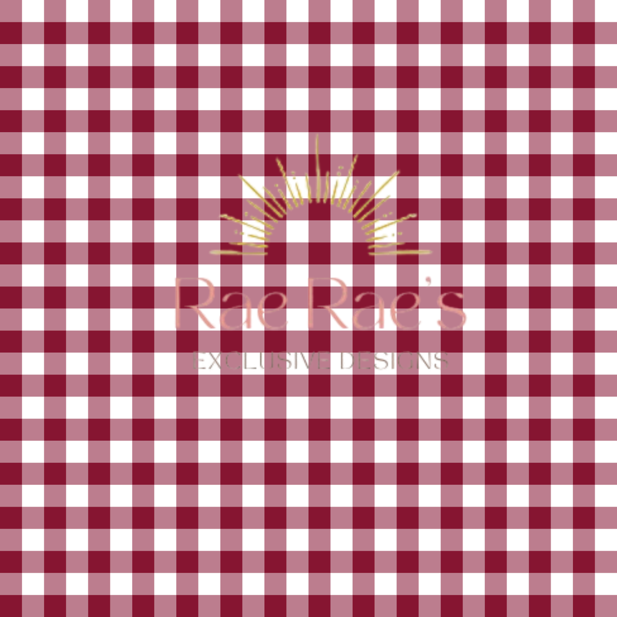 Gingham Burgundy