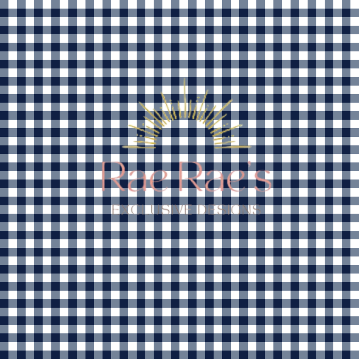 Gingham Navy