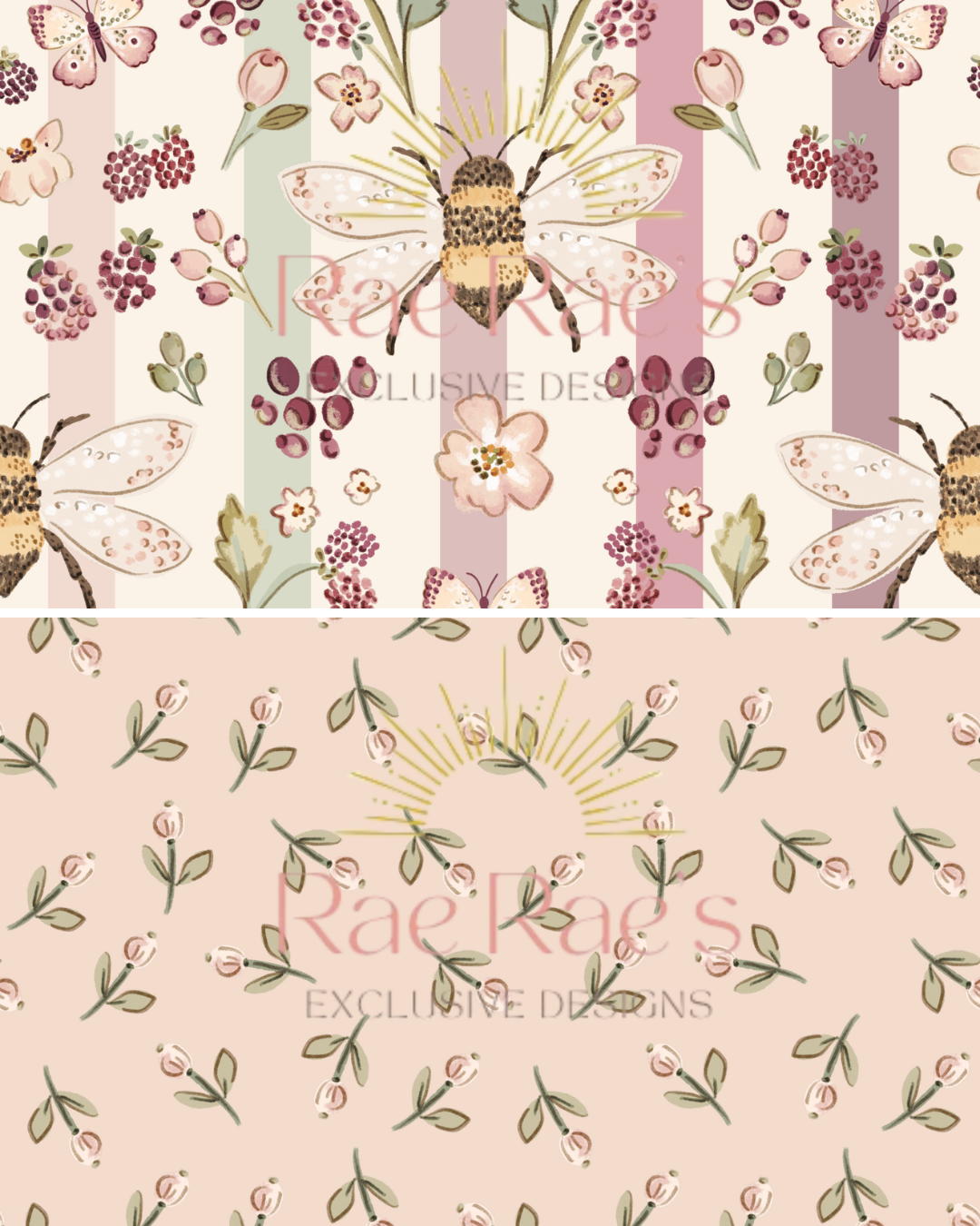 Mini Capsule Bramble Bee Ditsy