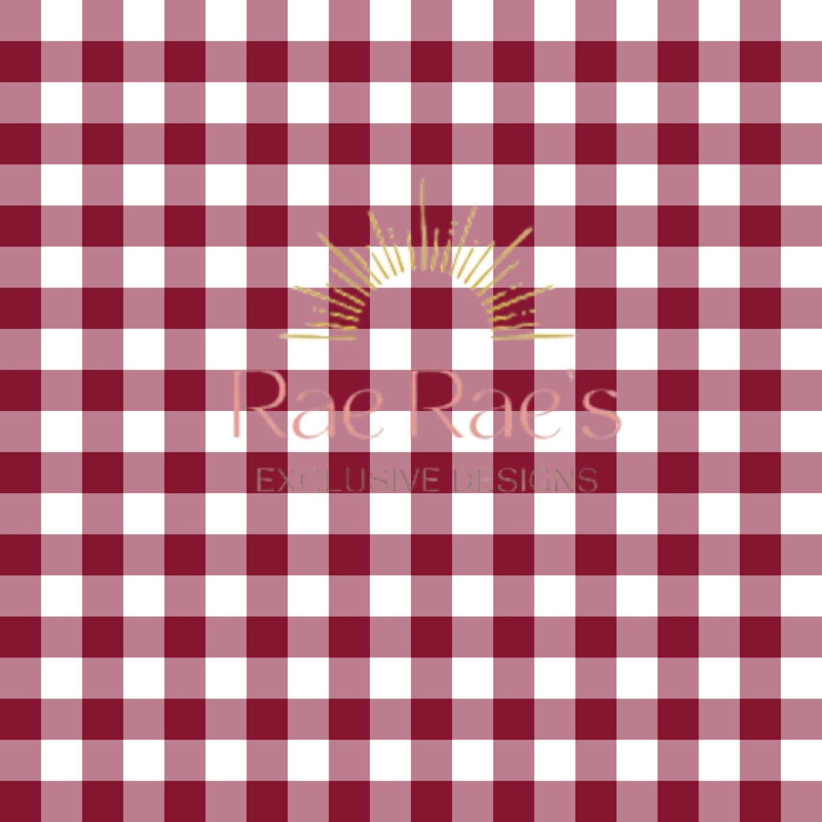 Gingham Burgundy