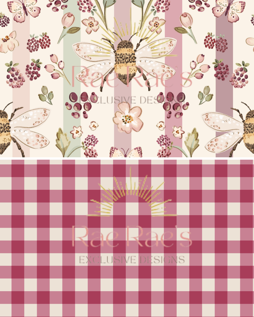 Mini Capsule Bramble Bee Gingham