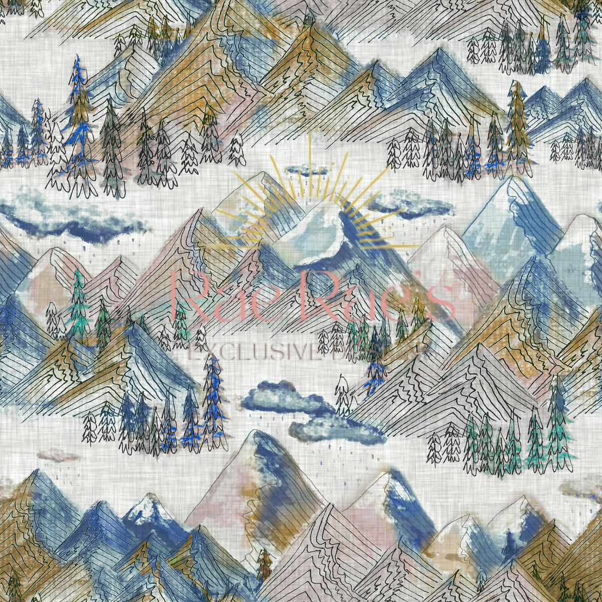 Mountains Blue