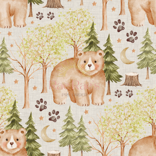 Bears in the woods