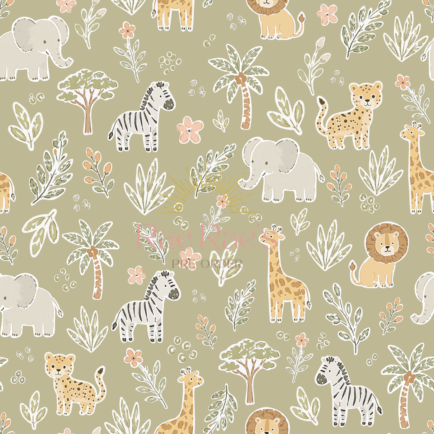 Olive safari meadow