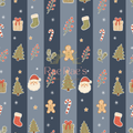 Candy cane stripes Navy