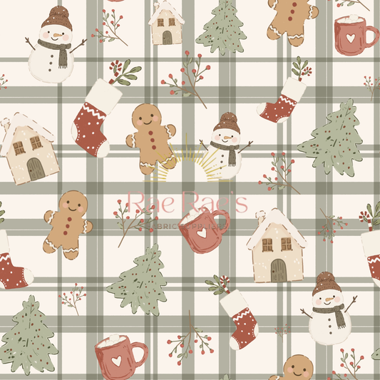 Christmas check Green