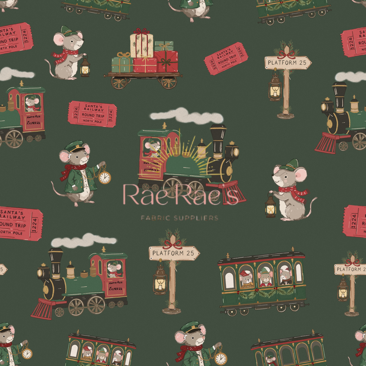 Santas Railway express - Green