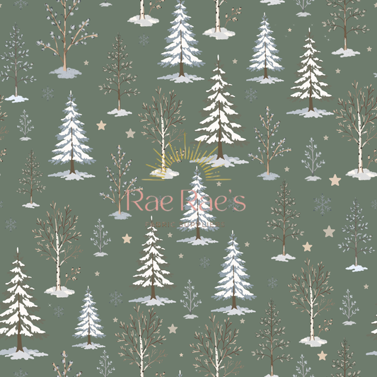 Silent snow forest - Green