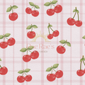 Cherry plaid white